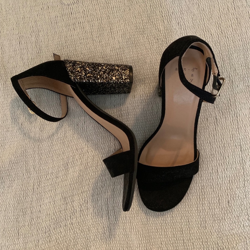 Target Black Sparkle Sandals